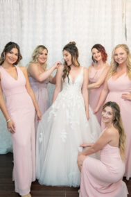 bride and bridesmaids