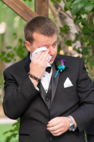 groom crying