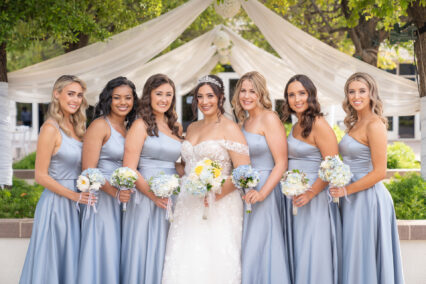 bride and bridesmaids