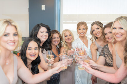 bride and bridesmaids