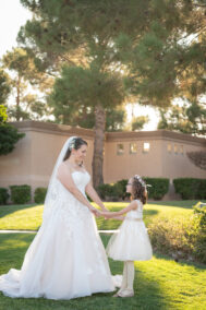 bride and child