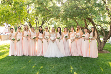 bride and bridesmaids