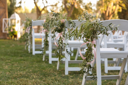 chairs at wedding