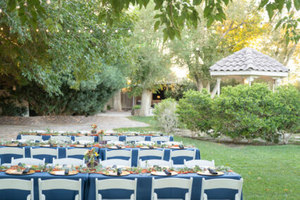 tables at wedding