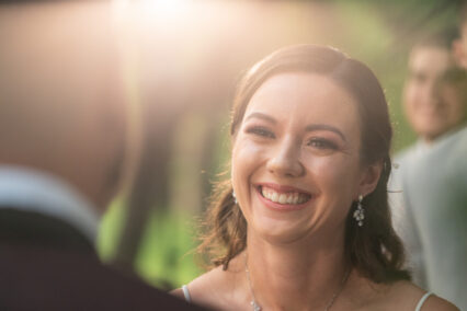 bride smiling